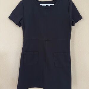 GAP Black Mini Dress with Short Sleeves